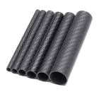 Glossy Surface3K Full Carbon Fiber Tube High Strength Length 500mm OD 10mm 15mm