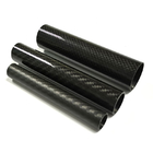 Round Glossy 3K Carbon Fiber Tube High Strength Roll Wrapped CF Tubes
