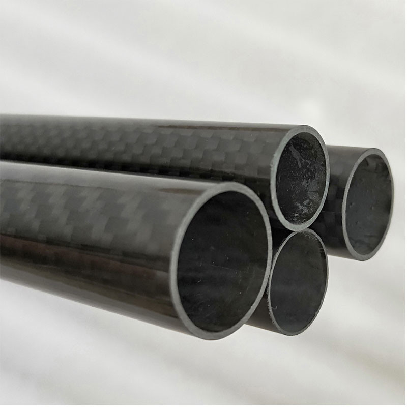 3K Twill Carbon Fiber Rod Roll Wrapped Hollow Round Tube