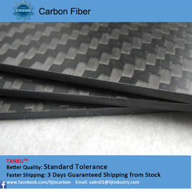 Black Full Carbon Fiber Board good heat resistance customized