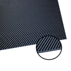 2MM Lightweight Carbon Fiber Sheet Plate Durable Strong Perfect For Secondary Bonding
