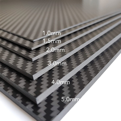 High Strength Durable 100% 3K Carbon Fiber Board Low Void Fraction