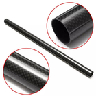 Woven Finish Roll Wrapped Carbon Tube 30mm OD 28mm ID 1000mm Length