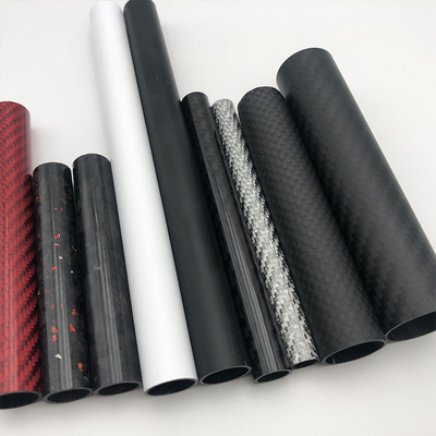 Lightweight Customize Carbon Fiber Tube 3K Colorful Surface Twill Carbon Tube