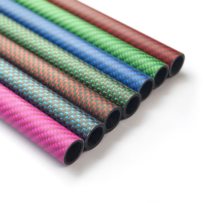 Lightweight Customize Carbon Fiber Tube 3K Colorful Surface Twill Carbon Tube