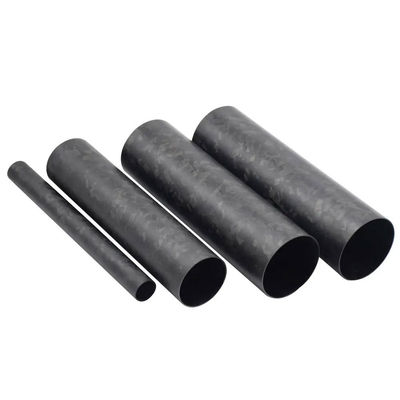 3K Twill Carbon Fiber Round Tube Roll Wrapped Tubing with Excellent Torsional Characteristics