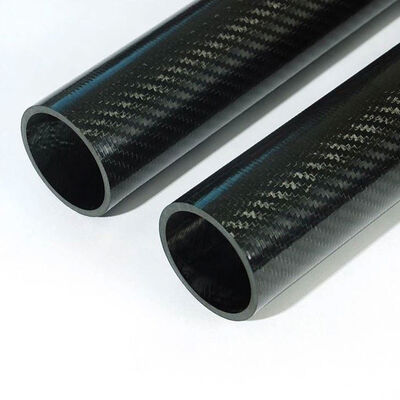 Length 500mm High Composite Carbon Fiber Tube Hardness Material 3K Matte Twill Weave