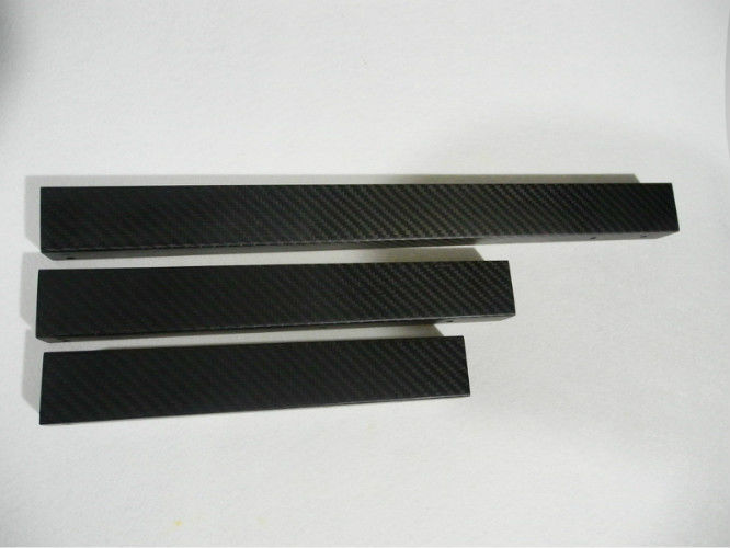 Professional 3k high toughness pultrusion Rectangular Carbon Fiber Tube moulded