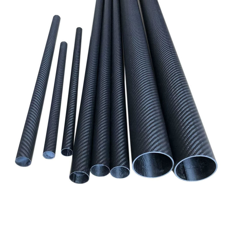 Custom Size Carbon Fiber Tube, Lightweight & High-Strength Black Carbon Fiber Tube