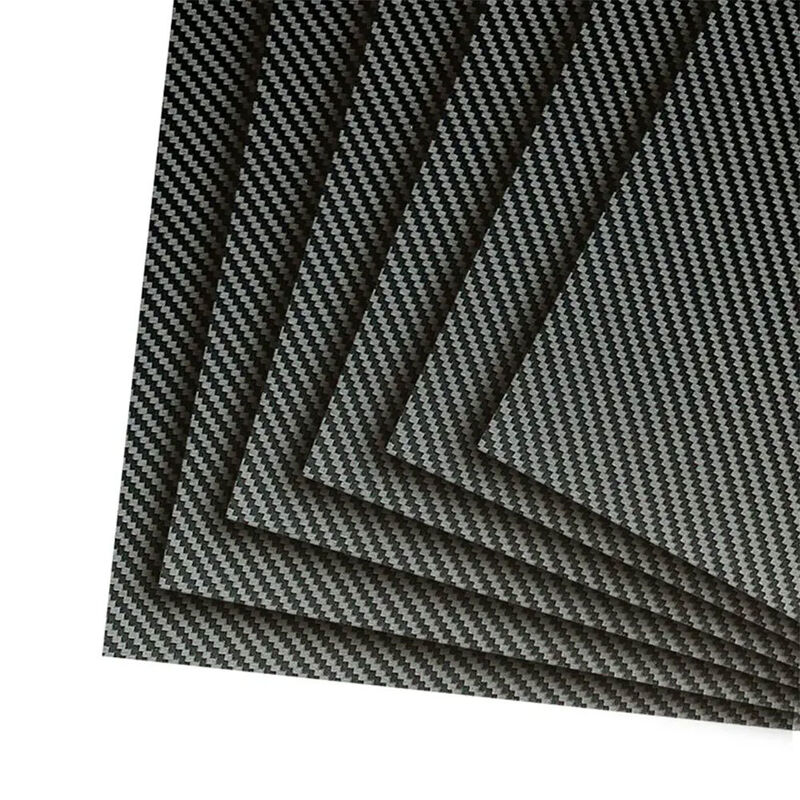 High Strength Lightweight 100% 3K Twill/Plain Weave Glossy or Matte Carbon Fiber Panel